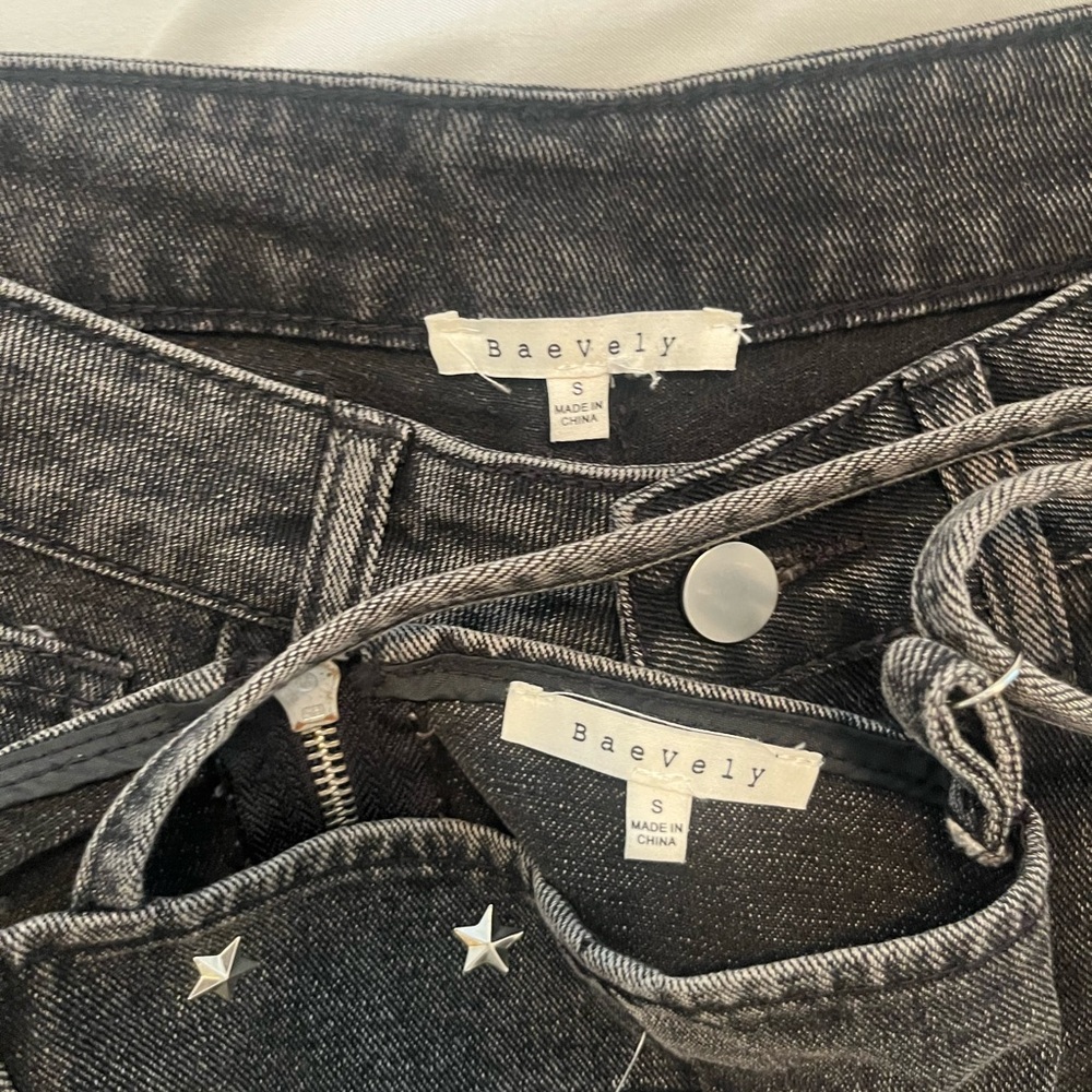 Star-Studded Black Denim Set by Baevely - Picture 5 of 7